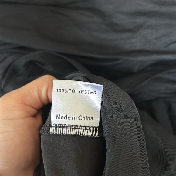 Princess Polly Zlatan Black Plunge V Neck Mesh Overlay Tiered Ruched Mini Dress - Picture 9 of 11